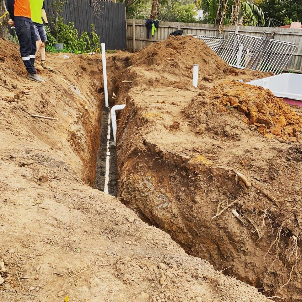 Drainage Work - Deep Trenches - Ocean Grove | Geelong Enviro Plumbing